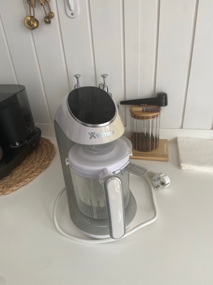 YOYKO Gri Beyaz Elektrikli Mama Makinesi - Görsel 3