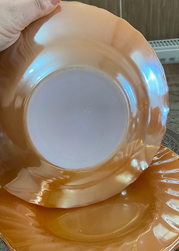 Parlak Bej Cam Tabak Seti - Görsel 4