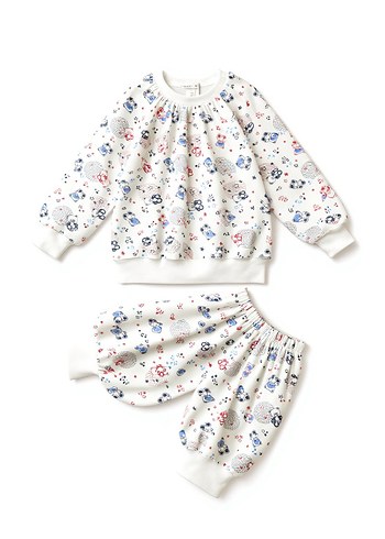 Renkli Desenli Uzun Kollu Bebek erkek : kız Takımı - Görsel 2