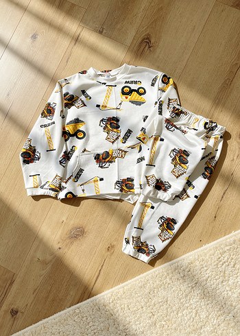 Renkli Baskılı Uzun Kollu Erkek Pijama Takımı - Görsel 3