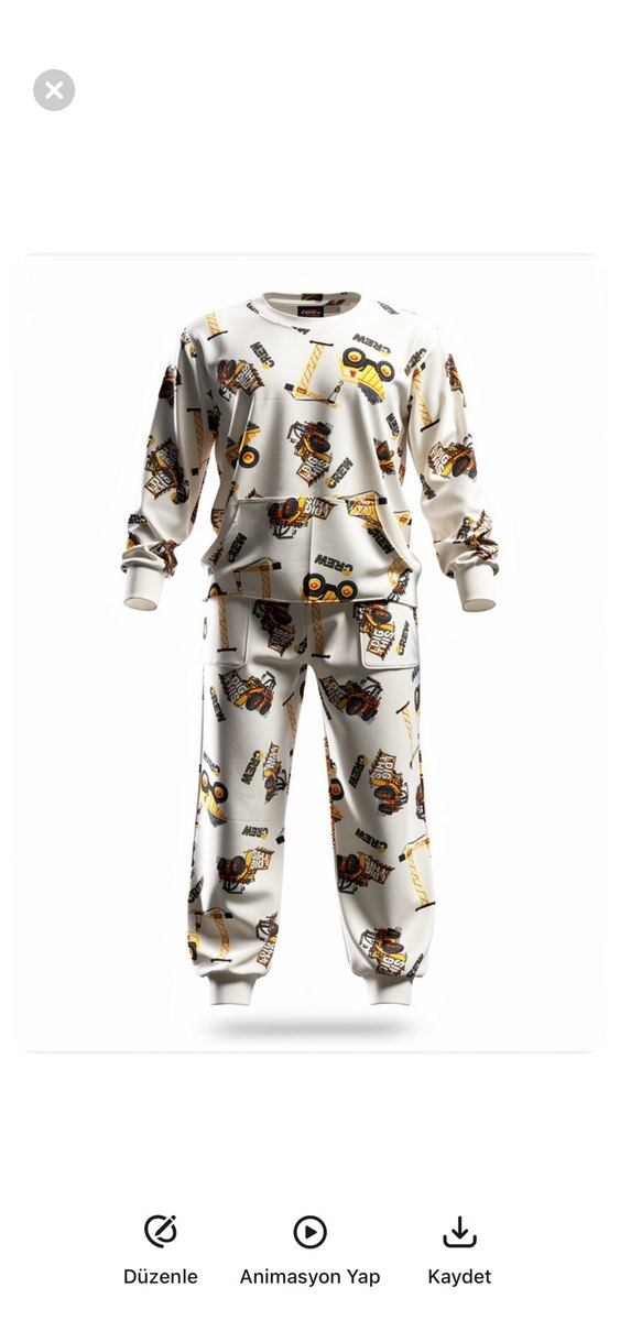 Renkli Baskılı Uzun Kollu Erkek Pijama Takımı - Görsel 4