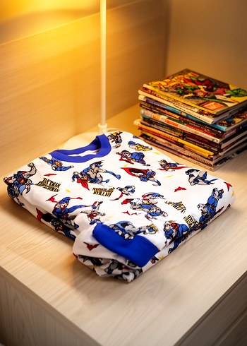 Renkli Baskılı Erkek Çocuk Pijama Takımı 4/5 yaş - Görsel 2