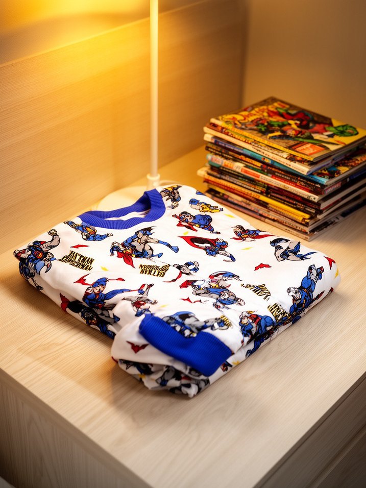 Renkli Baskılı Erkek Çocuk Pijama Takımı 4/5 yaş - Görsel 2