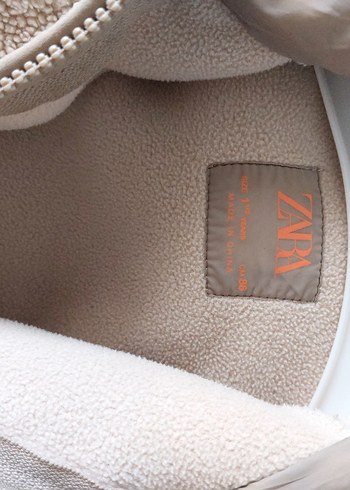 Bej Kürklü unisex Çocuk Street Wear Ceket - Görsel 2