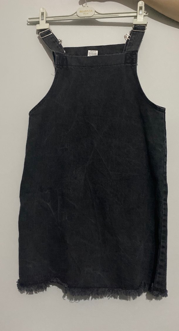 Siyah mini salopet - Görsel 3