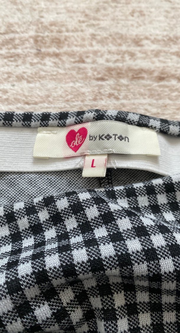 Koton Marka Ekoseli Midi Etek - Görsel 2