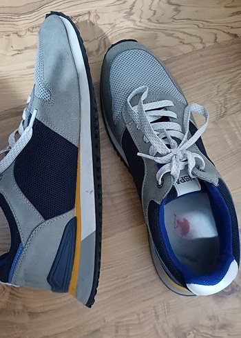 Gri Bağcıklı U.S. Polo Spor Ayakkabısı - Görsel 7