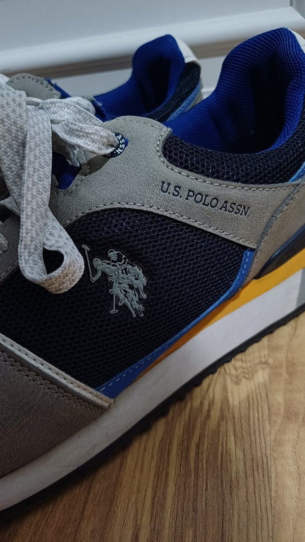 Gri Bağcıklı U.S. Polo Spor Ayakkabısı - Görsel 2