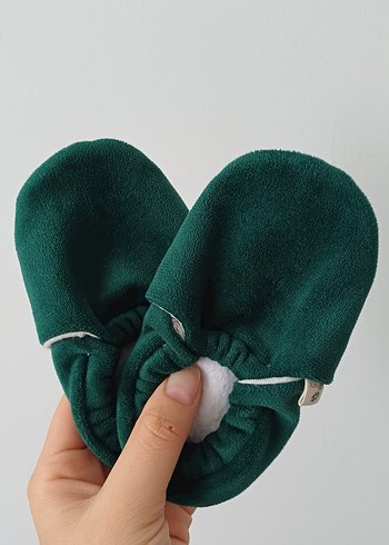 Çocuk Yeşil Sıcak Patik (Koko patik) - Görsel 2