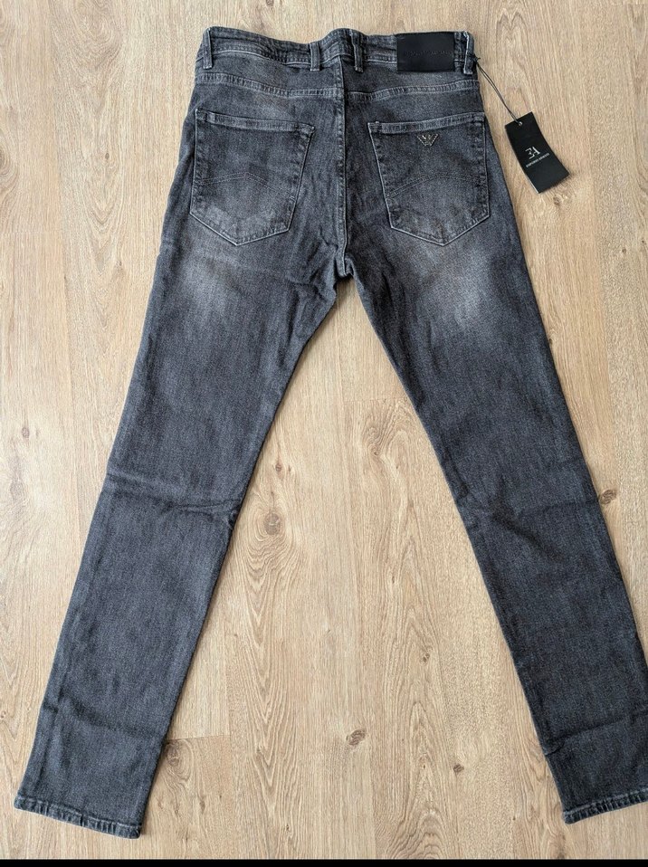 Gri Slim Fit Erkek Denim Pantolon - Görsel 2