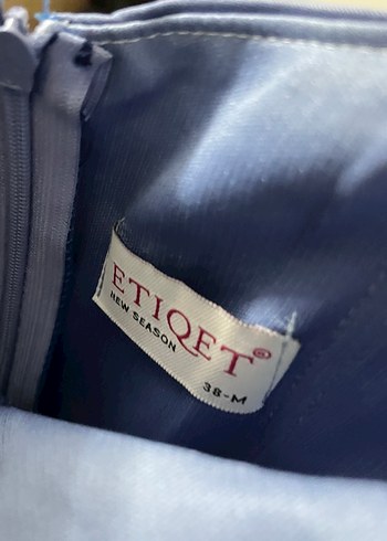 Drapeli Straplez Uzun Mavi Abiye Elbise - Görsel 4