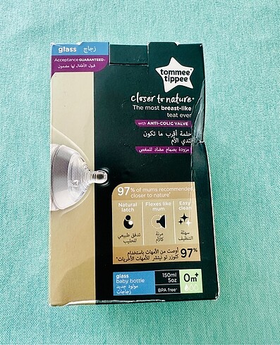  Beden Tommee Tippee 150 ml cam biberon