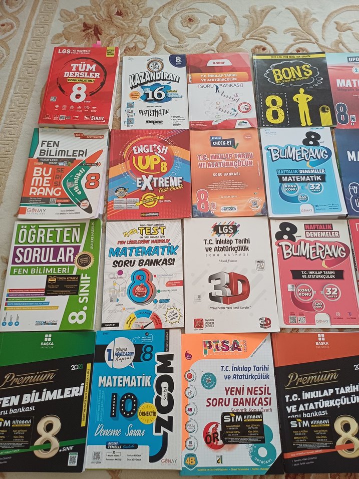 8. Sınıf Sınav Hazırlık Kitapları Seti - Görsel 2