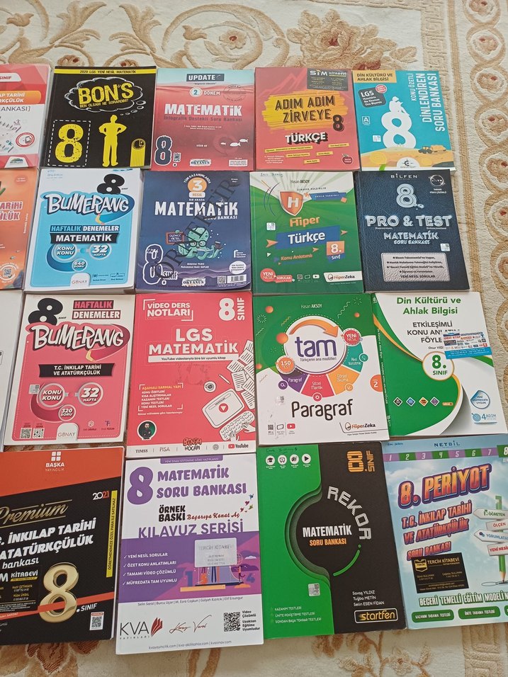 8. Sınıf Sınav Hazırlık Kitapları Seti - Görsel 3