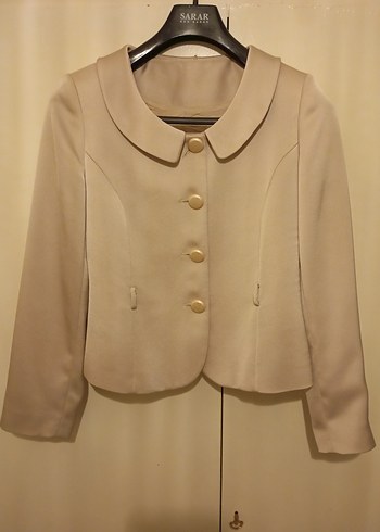 SELEN Bej Takım  Ceket & Etek | Şık ve Zamansız - Görsel 3