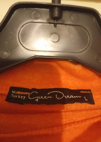 Green Dreamer Turuncu Yarım Balıkçı Yaka Triko  Rahat Kalıp - Görsel 5