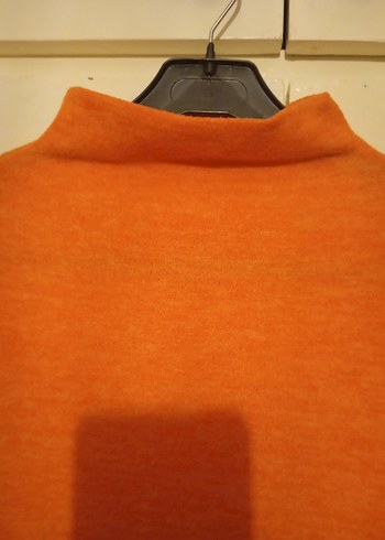 Green Dreamer Turuncu Yarım Balıkçı Yaka Triko  Rahat Kalıp - Görsel 4