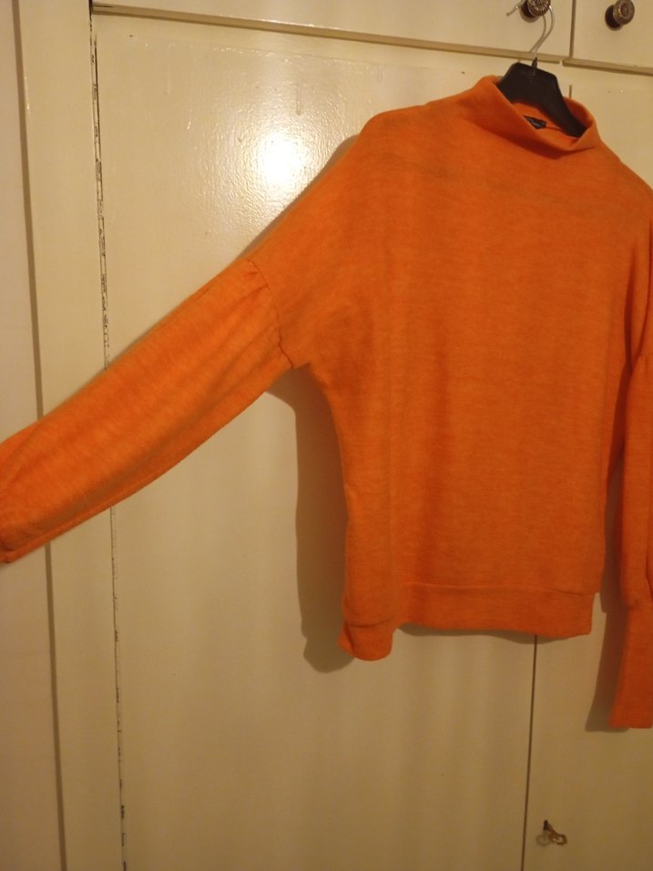 Green Dreamer Turuncu Yarım Balıkçı Yaka Triko  Rahat Kalıp - Görsel 2