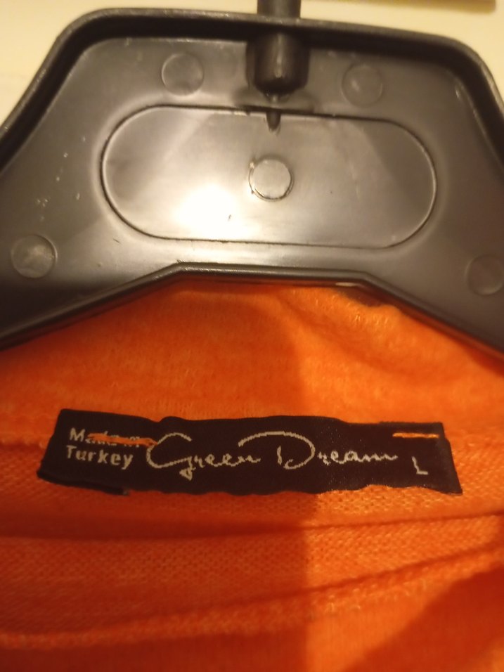 Green Dreamer Turuncu Yarım Balıkçı Yaka Triko  Rahat Kalıp - Görsel 5