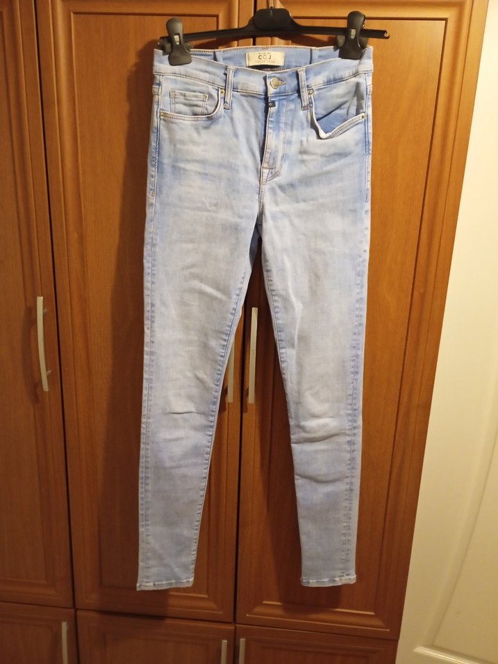 Kadın Mavi Süper Skinny Denim Jean - Görsel 2