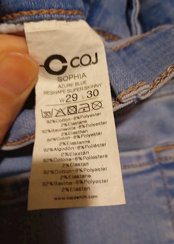 Kadın Mavi Normal Boy Kot Pantolon - Görsel 6