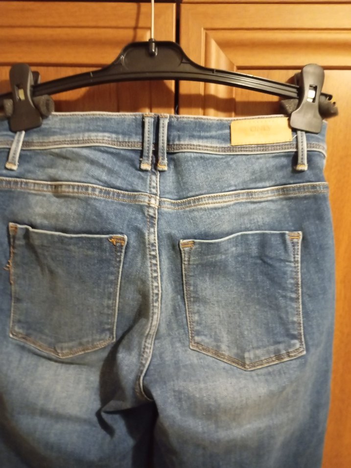 Kadın Mavi Normal Boy Kot Pantolon - Görsel 4