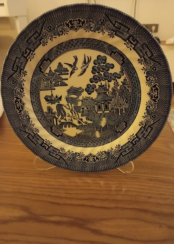 Vintage İngiliz Üretimi Blue Willow Dese - Görsel 3