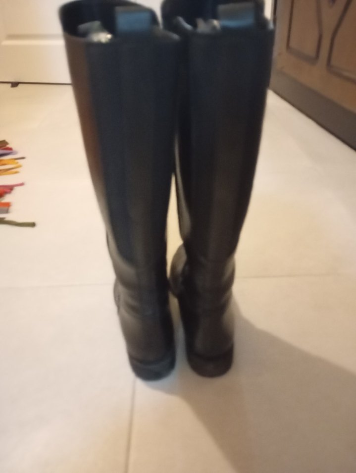 GÖNDERİ Hakiki Deri Kadın Çizme | Siyah | 41 Numara | Diz Altı - Görsel 2