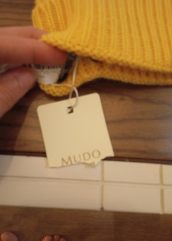 MUDO Bere  Sarı (Etiketli / Sıfır) Kadın Örgü Bere MUDO - Görsel 3