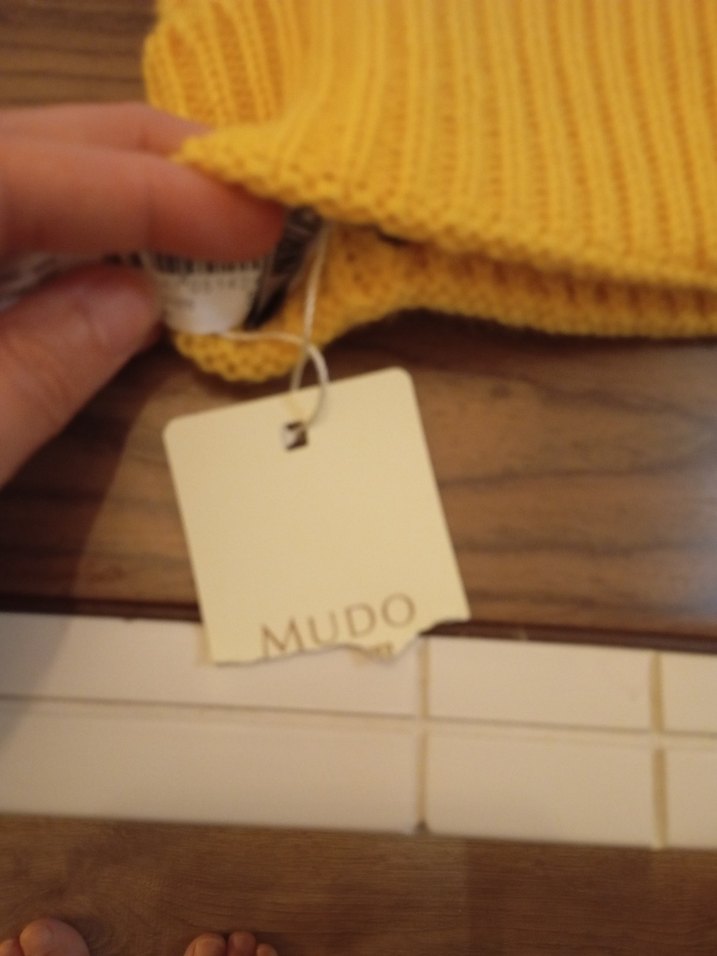 MUDO Bere  Sarı (Etiketli / Sıfır) Kadın Örgü Bere MUDO - Görsel 3