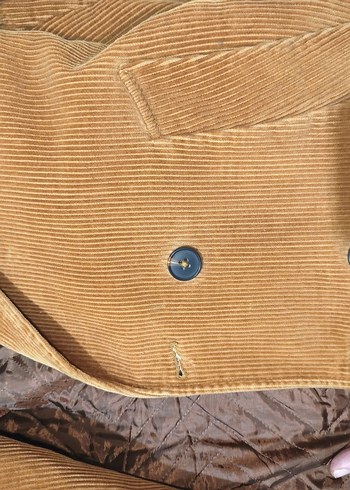 Düğmeli Kahverengi Süet Erkek Midi Ceket - Görsel 8