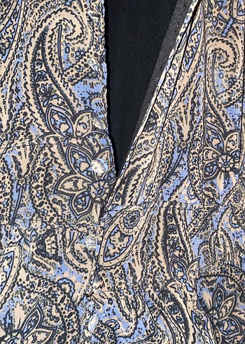 Bohem Uzun Gri Desenli Kadın Elbise - Görsel 4