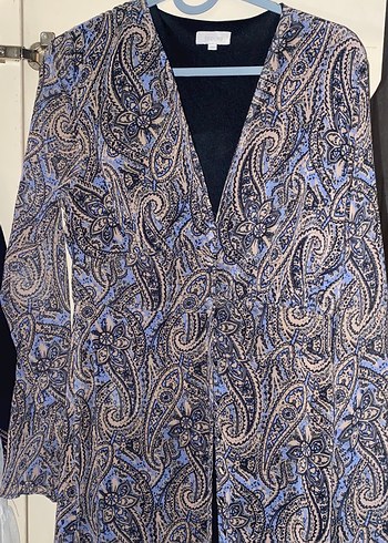 Bohem Uzun Gri Desenli Kadın Elbise - Görsel 2