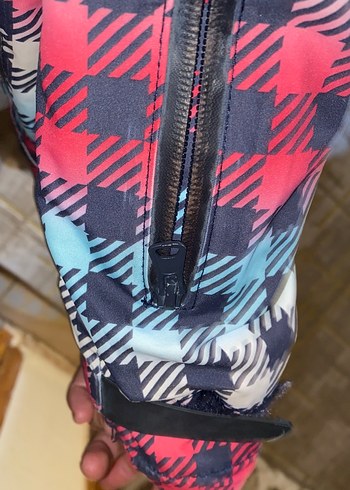 Renkli Ekose Desenli Kayak mont - Görsel 9