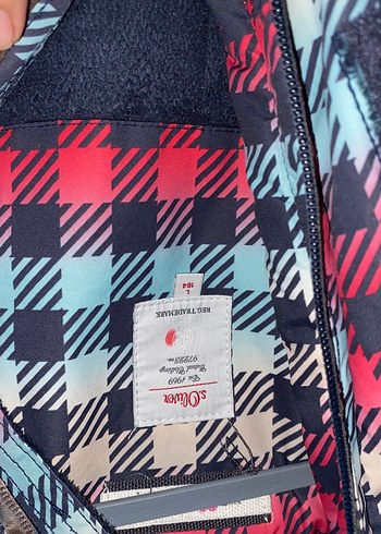 Renkli Ekose Desenli Kayak mont - Görsel 5