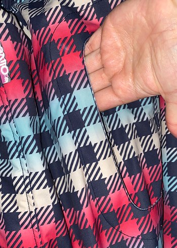 Renkli Ekose Desenli Kayak mont - Görsel 2