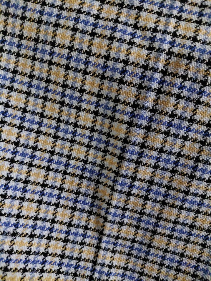 Mavi Ekoseli Kadın Kumaş Pantolon - Görsel 2