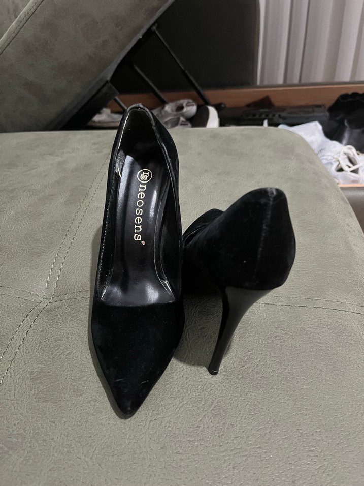 Neosens Siyah Stiletto Topuklu Kadın Ayakkabı - Görsel 2