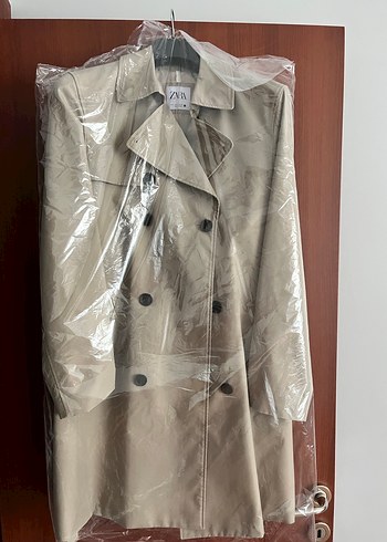 Bej Midi Erkek Trençkot, Düğmeli, Uzun Kollu - Görsel 2