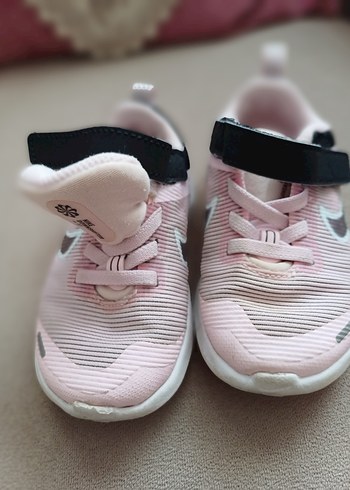 Kız Çocuk Pembe Spor Ayakkabı Velcro Bantlı - Görsel 4