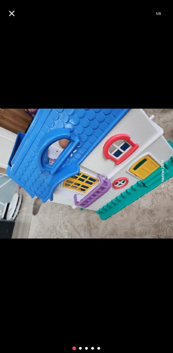 Renkli Plastik Oyuncak Ev - Görsel 4