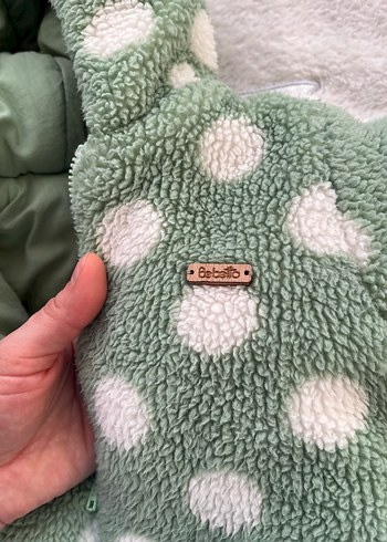 Bebetto Kız Çocuk Kapüşonlu Puantiyeli Polar Sweatshirt - Görsel 4