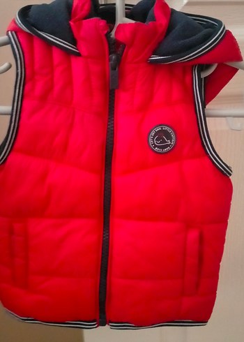 Kırmızı Fermuarlı Erkek Çocuk Ceketi - Görsel 2