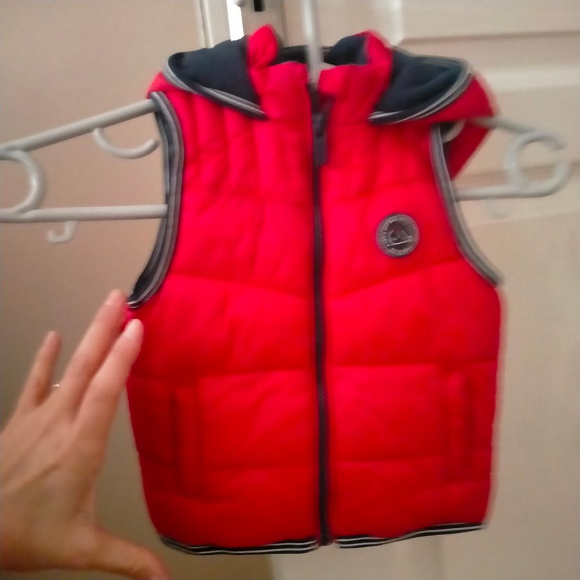 Kırmızı Fermuarlı Erkek Çocuk Ceketi - Görsel 3