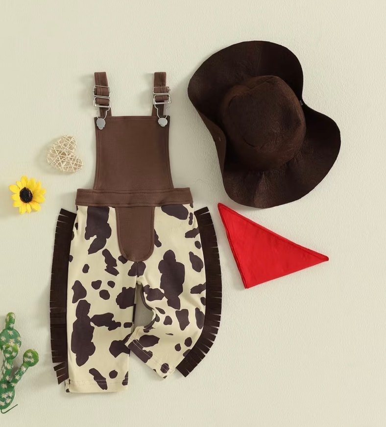 Kahverengi Kovboy Temalı Doğum Günü Pastası - Görsel 5