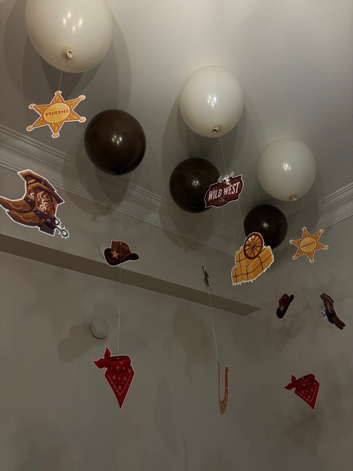 Kahverengi Kovboy Temalı Doğum Günü Pastası - Görsel 3