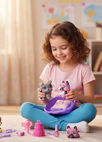 Pastel Renkli Pet Star Oyuncak Seti - Görsel 4