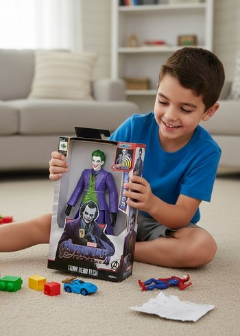 Mor Takım Elbiseli Joker Aksiyon Figürü 30 cm - Görsel 5