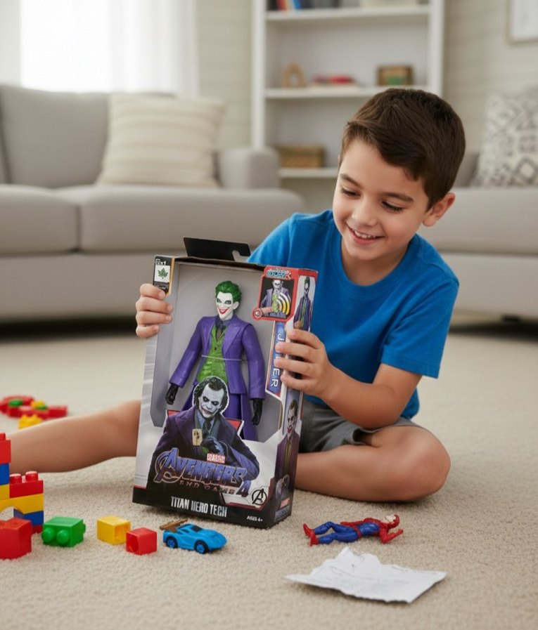 Mor Takım Elbiseli Joker Aksiyon Figürü 30 cm - Görsel 5