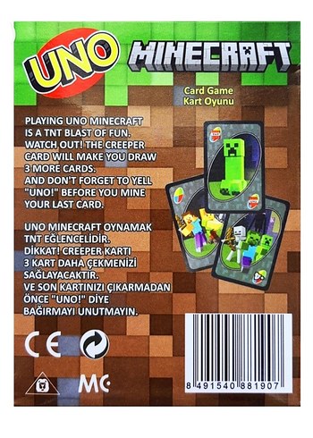 UNO Minecraft Kart Oyunu Özel Kurallı - Görsel 2